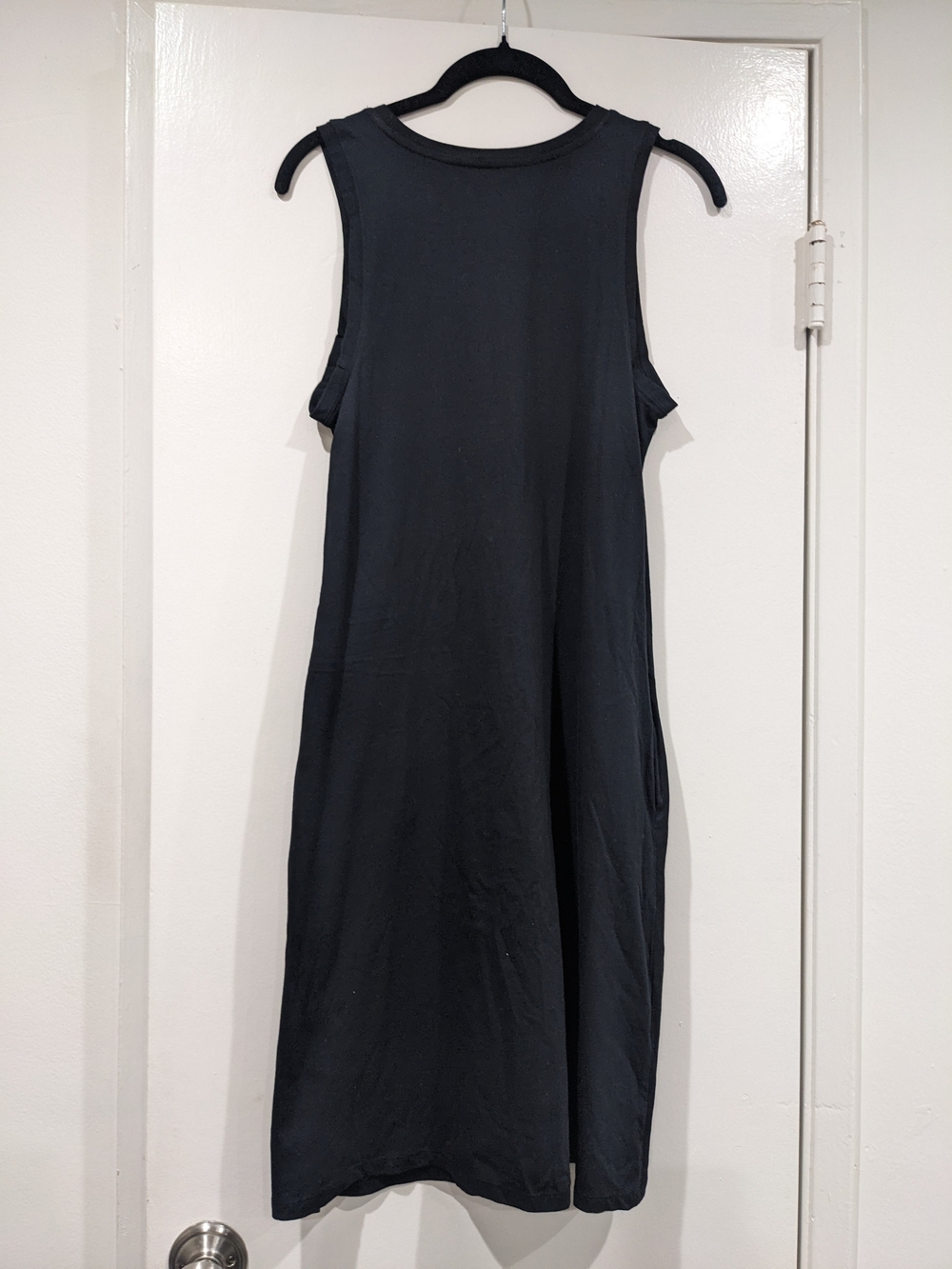 NWT Sleeveless Black Cotton Dress